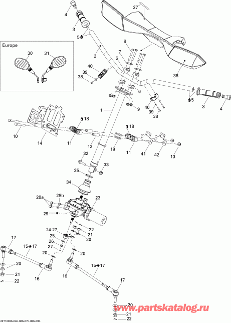 ���������� BRP ������ Outlander Max 500 EFI, 2010 - ������� ������� Xt, Xt-p