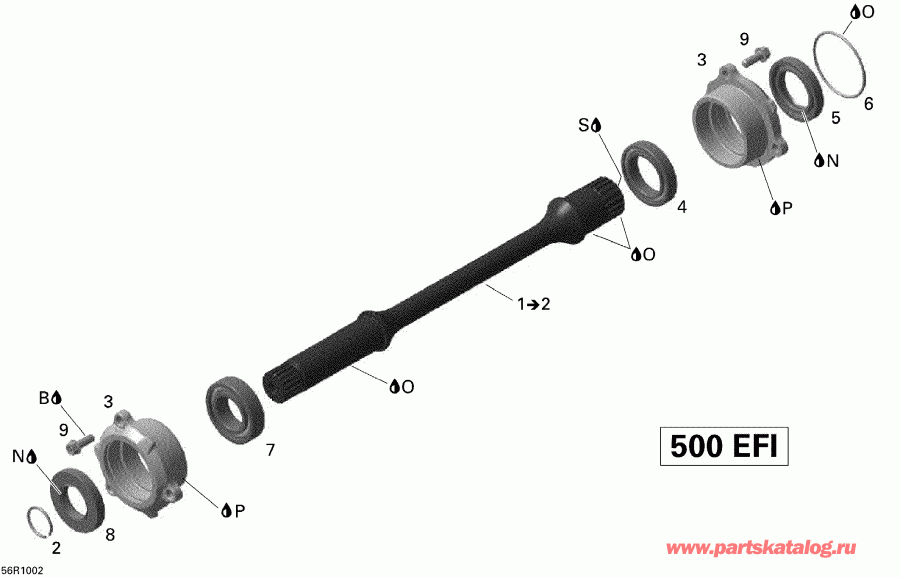 ������������  Outlander Max 500 EFI, 2010 - ������ ���� ��������