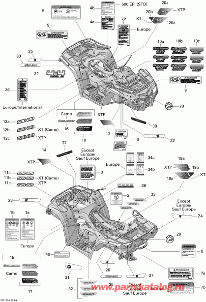 ����������  ������ Outlander Max 500 EFI, 2010 - ��������