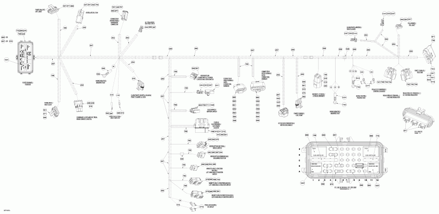 ATV  Outlander Max 650 EFI, 2010 ������ - Main Harness Europe