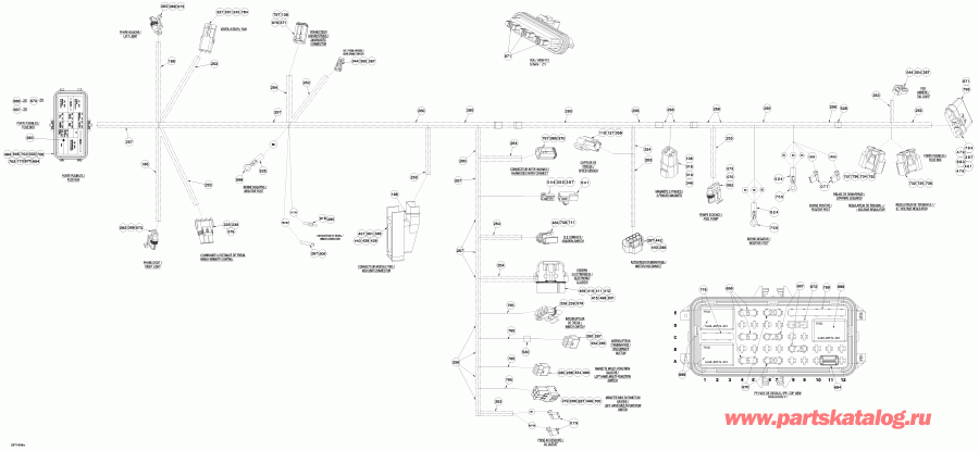 ����������  ����������� Outlander Max 800R EFI, 2010 - Main Harness