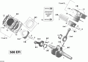 01- ,    V2 (01- Crankshaft, Piston And Cylinder V2)