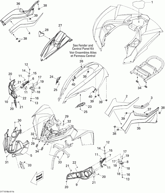 BRP ����������� Renegade 500 EFI, 2010 - Body And Accessories 2