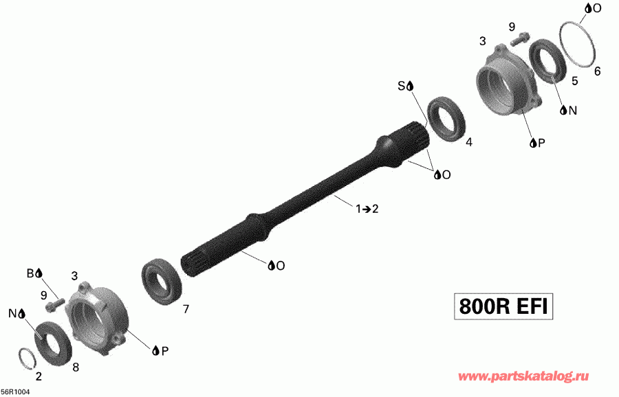 ATV   Renegade 800R EFI STD, 2010 - Drive Shaft