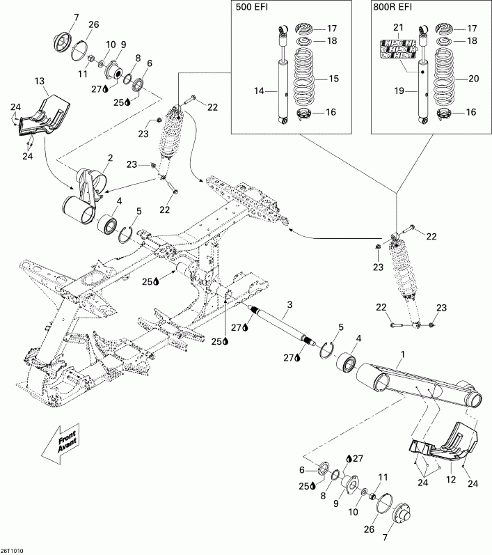 ���������� BRP ����������� Renegade 800R EFI STD, 2010 - ������ �������� 800r