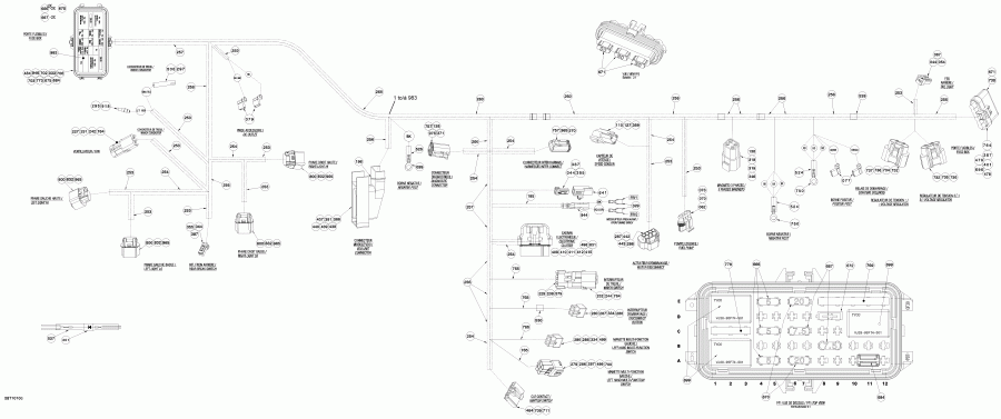  BRP Renegade 800R EFI STD, 2010 - Main Harness 800r Efi