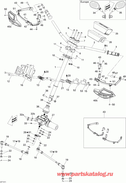    Renegade 800R EFI Xxc, 2010 - Steering