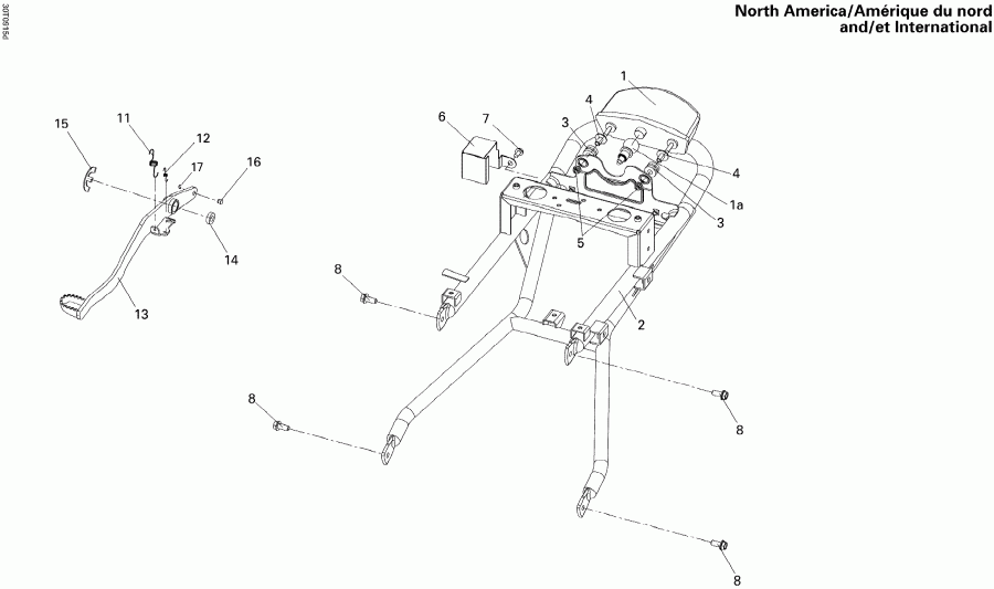  BRP  DS 250 NA, CE & INT, 2011 - Rear  North America, International