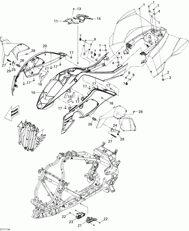 ATV BRP  DS 450 EFI, 2011 -    2