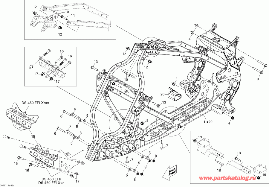  DS 450 Xxc, Xmx EFI, 2011 - Frame 1 Xmx