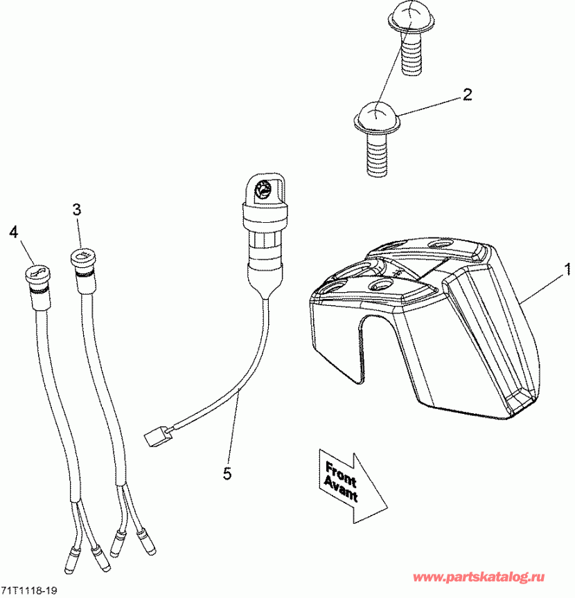  BRP  DS 90, 2011 - Indicator Lights And Cover