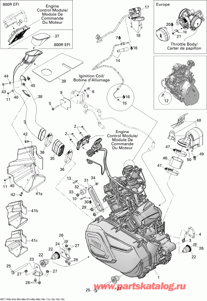   Outlander 500 EFI, 2011 - Engine 1