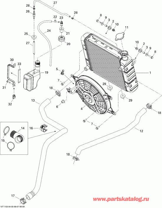 ATV BRP Outlander 650 EFI, 2011  -  System