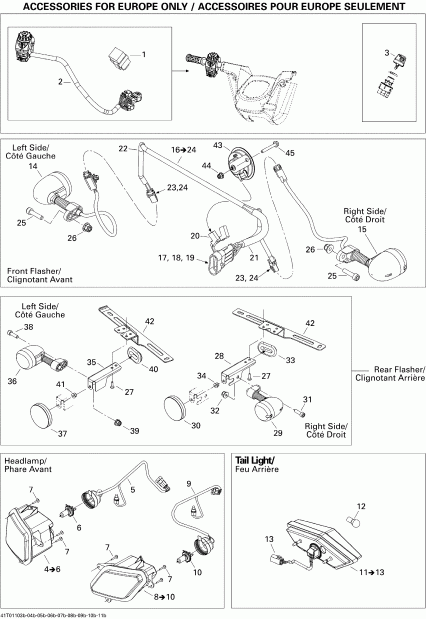  Bombardier Outlander 650 EFI, 2011  - Electrical Accessories Europe