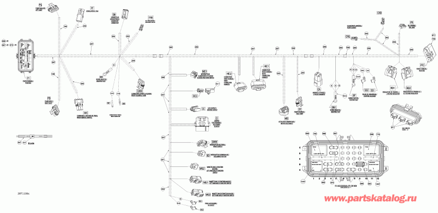 ������������  Outlander 650 EFI, 2011 ������ - Main ���� �������� Std, ������