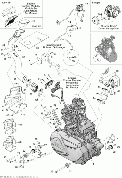  BRP Outlander 800R EFI, 2011 - Engine 1
