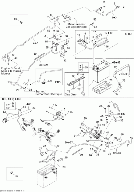 ATV  Outlander 800R EFI, XMR, 2011 - Electrical System