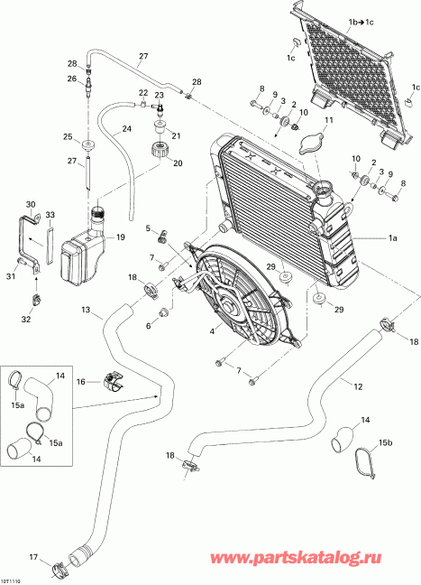 ������ Outlander 800R EFI, XXC, 2011 - Cooling System