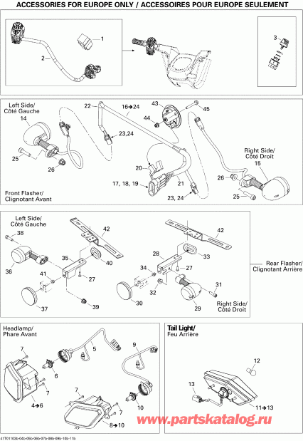 ATV BRP ����������� Outlander 800R EFI, XXC, 2011 - Electrical Accessories Europe
