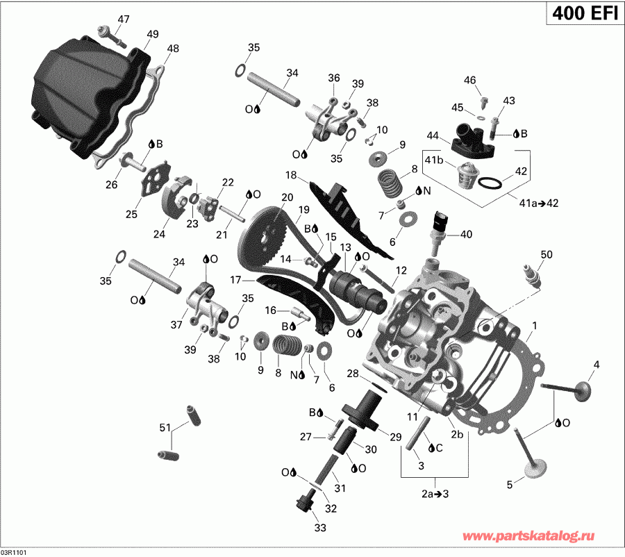  BRP  Outlander Max 400 EFI, 2011 - Cylinder Head