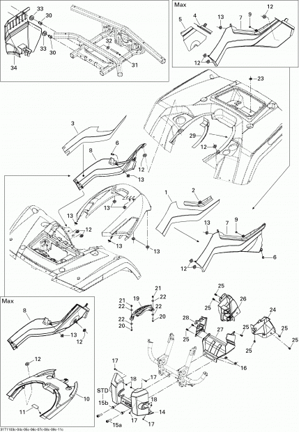  BRP Outlander Max 650 EFI, 2011 - Body And Accessories 3