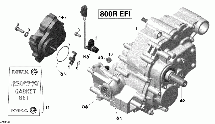 ATV - Gear Box Assy And 4x4 Actuator