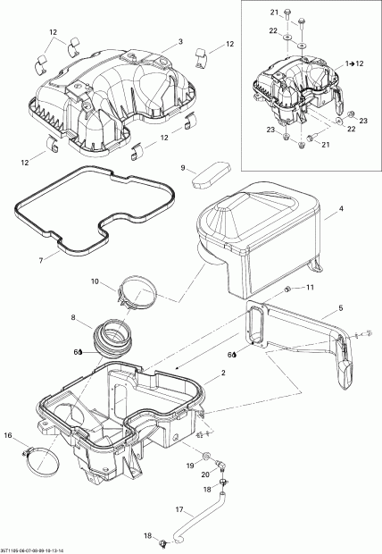   Outlander Max 800R EFI Ltd, 2011 - Air  