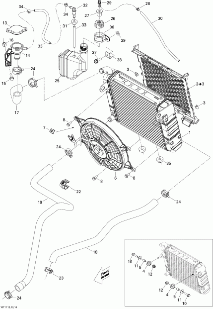 ������������  Renegade 500 EFI, 2011 ������ - Cooling System
