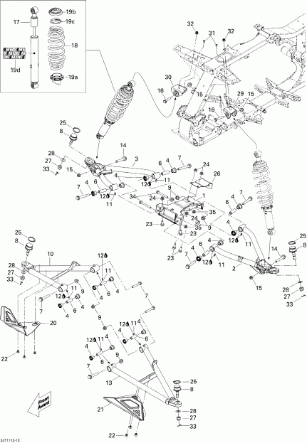  BRP Renegade 500 EFI, 2011  - Front Suspension