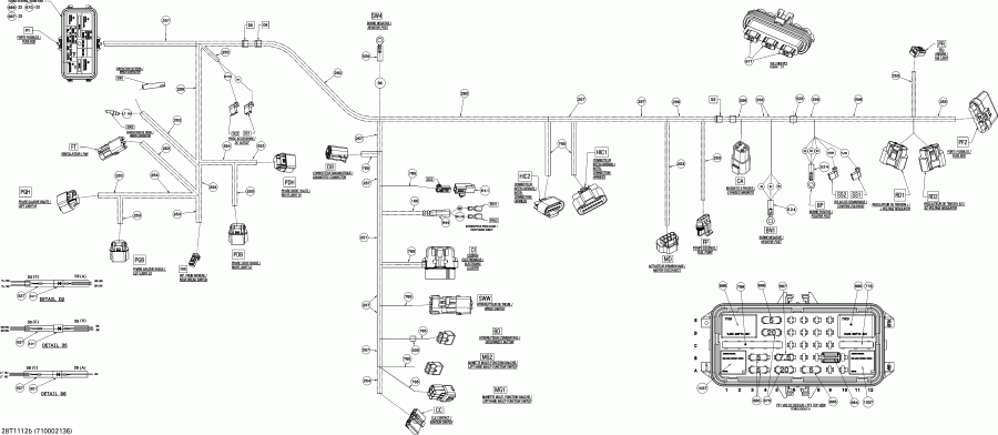 ������������ BRP Renegade 500 EFI, 2011 ������ - Main Harness