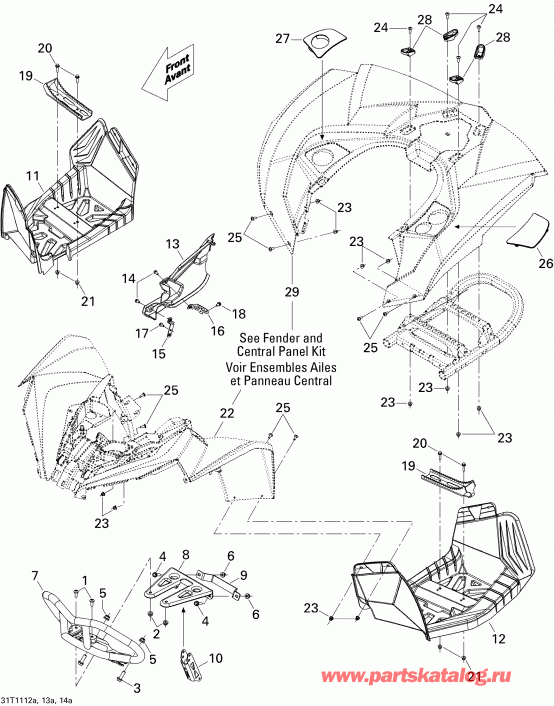 ATV   Renegade 800R EFI, 2011 - Body And Accessories 1