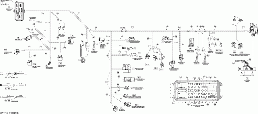 ����������  Renegade 800R EFI, Xxc, 2011 - Main Harness