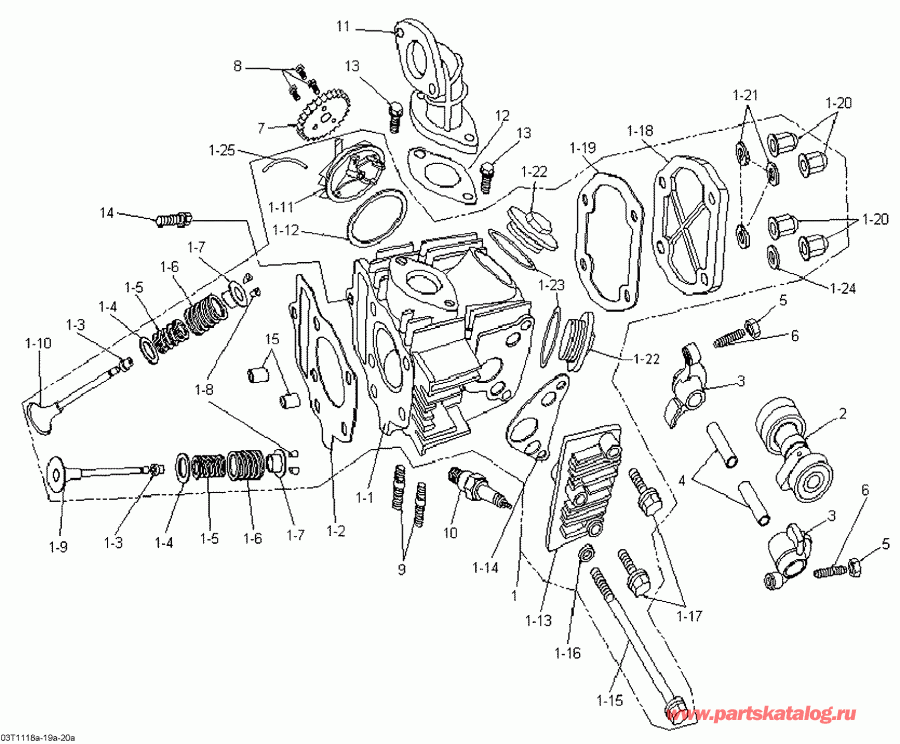 Bombardier  DS 70, 2012 - Cylinder Head And Intake Manifold