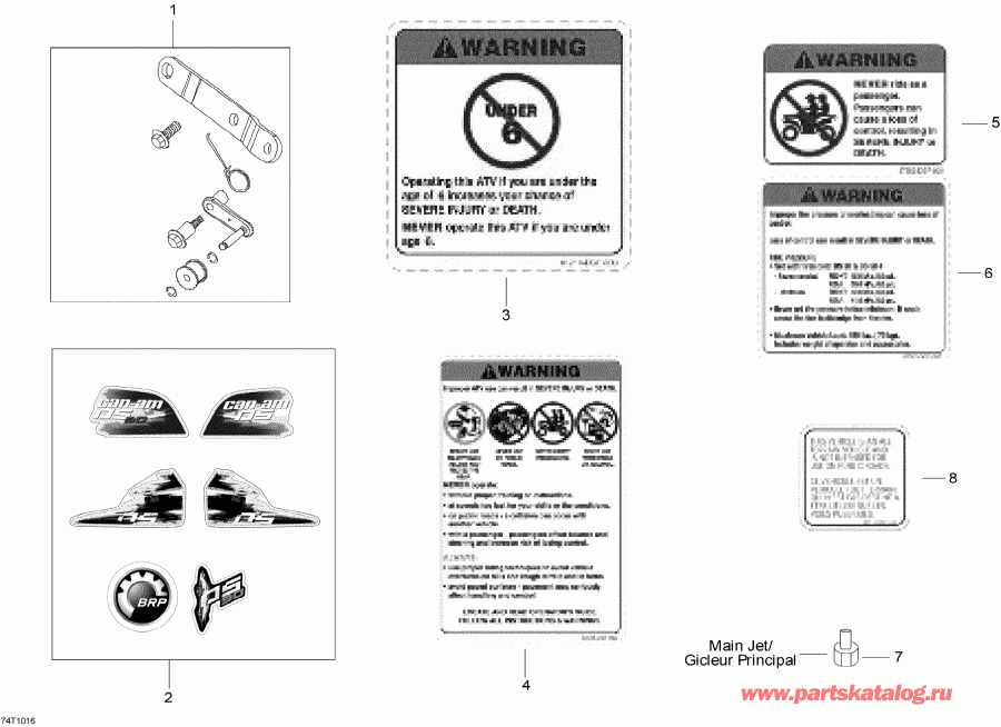���������� BRP DS 90, 2012 - Accessories And Decals
