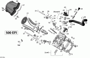 01-   , Front (01- Cylinder Head, Front)