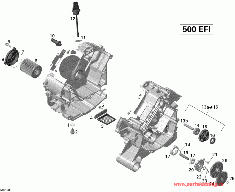  BRP Outlander 500EFI STD & XT, 2012 - Engine Lubrication