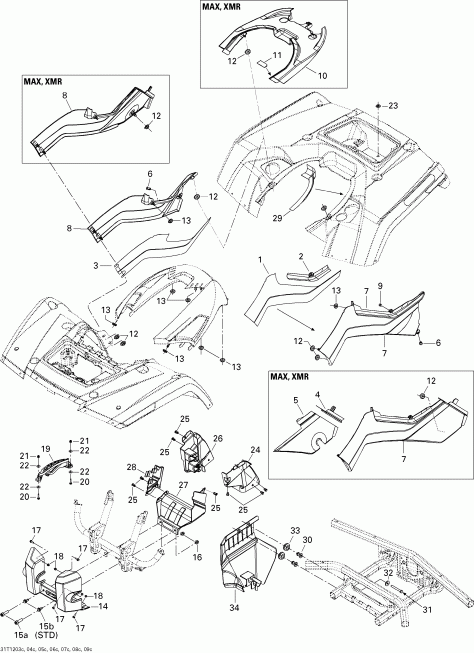    Outlander 500EFI STD & XT, 2012 - Body And Accessories 3