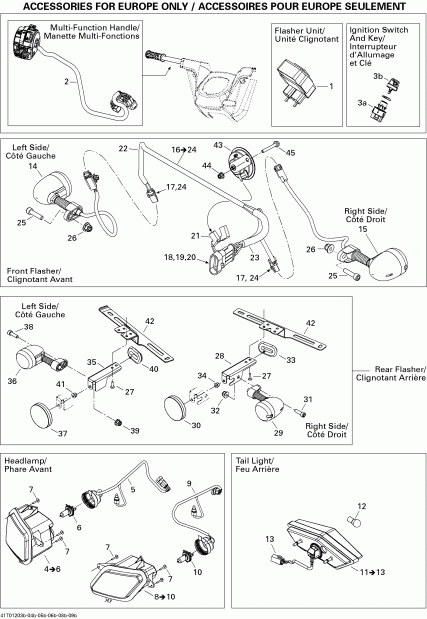 ATV  Outlander 500EFI STD & XT, 2012  - Electrical Accessories Europe