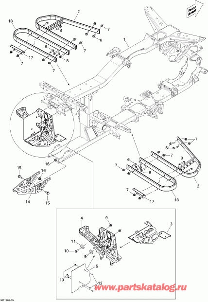   Outlander 650EFI STD & XT, 2012  - Frame
