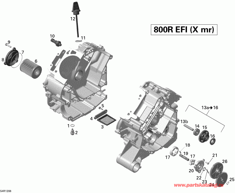   Outlander 800REFI Xmr, 2012  - Engine Lubrication
