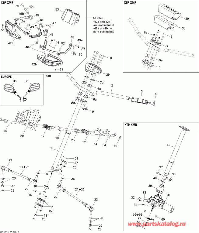  BRP  Outlander 800REFI Xmr, 2012 - Steering Xmr