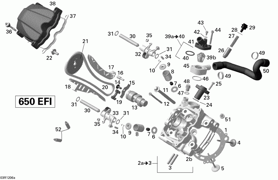  BRP  Outlander MAX 650EFI STD, XT & XT-P, 2012 - 2vca Model