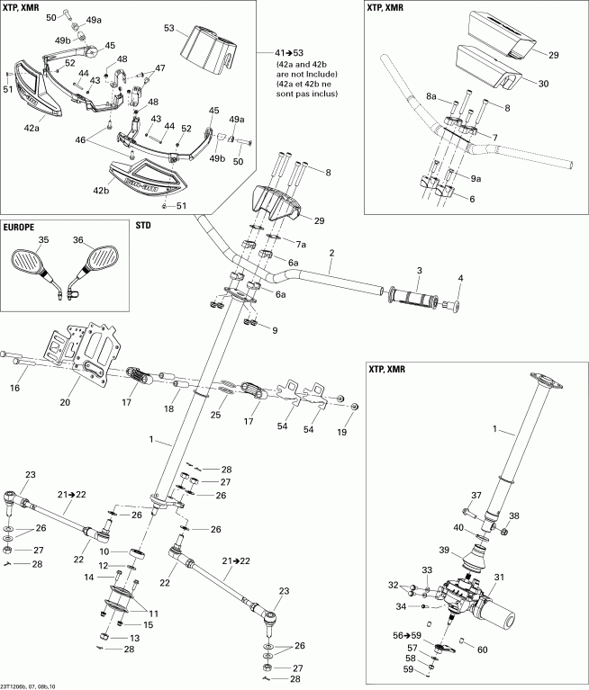 ����������  Outlander MAX 650EFI STD, XT & XT-P, 2012 - Steering Xtp