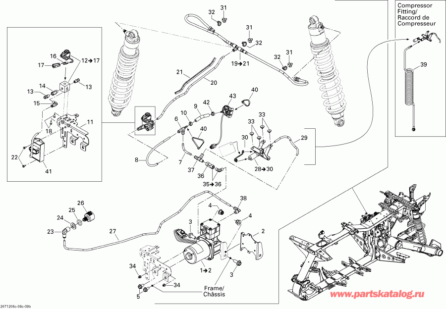 Outlander MAX 650EFI STD, XT & XT-P, 2012  - Rear Suspension Xtp
