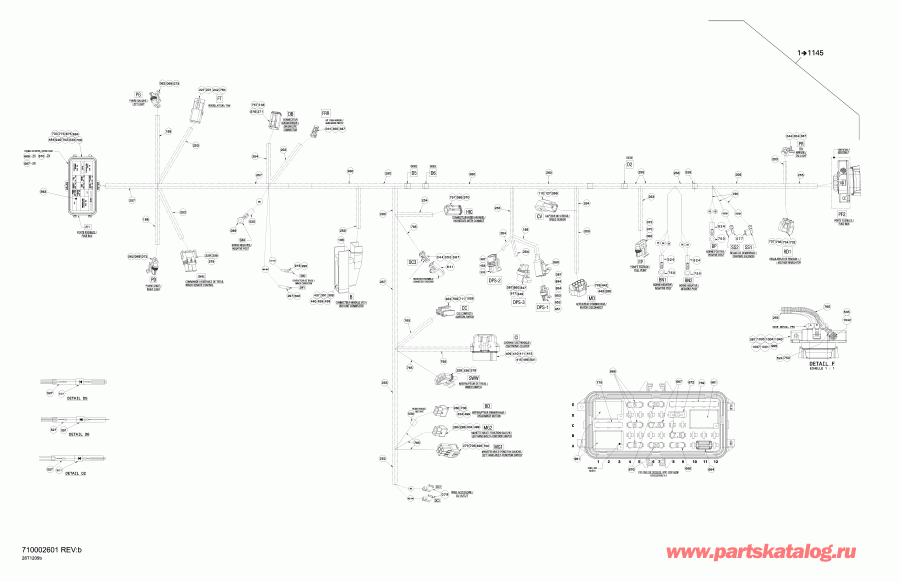   Outlander MAX 800REFI LTD, 2012 - Main Harness Ltd