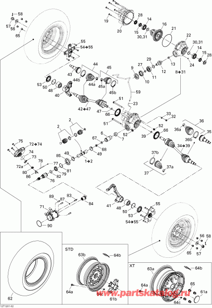  BRP - Drive System, Front