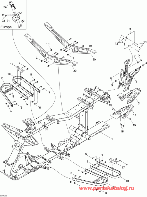 ����������  Outlander Max STD, XT, 400 EFI, 2012 - Frame