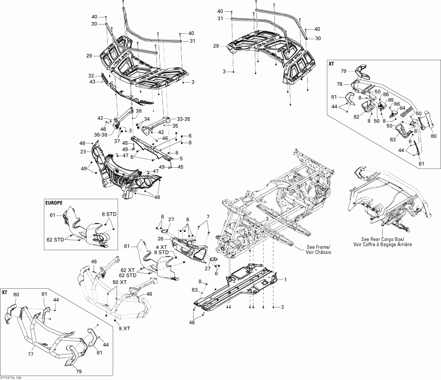 ���������� BRP Outlander STD, XT, 1000 EFI, 2012 ������ - ������ � ���������� 2