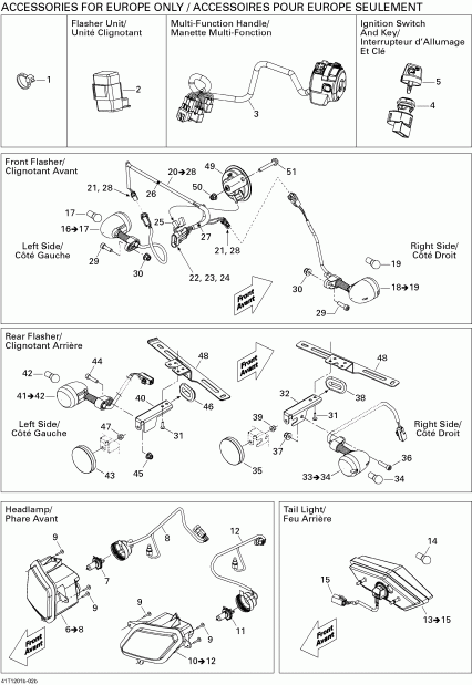 ����������  Outlander STD, XT, 400 EFI, 2012 ������ - Electrical Accessories 2, Europe