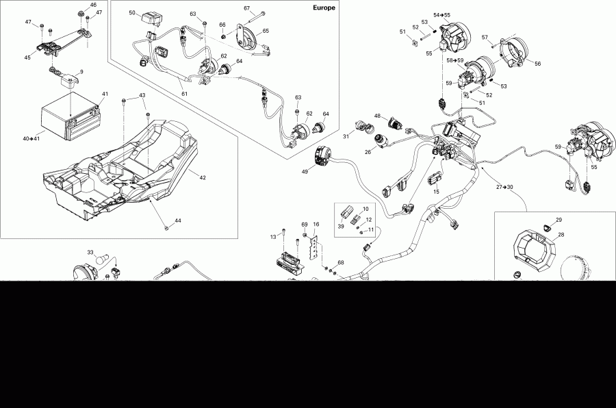 ATV   Outlander STD, XT, 800R EFI, 2012 - Electrical System